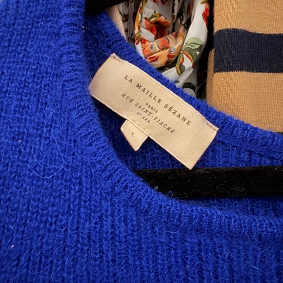 Sezane - Gaspard Cardigan in Royal Blue - Picture 4 of 4